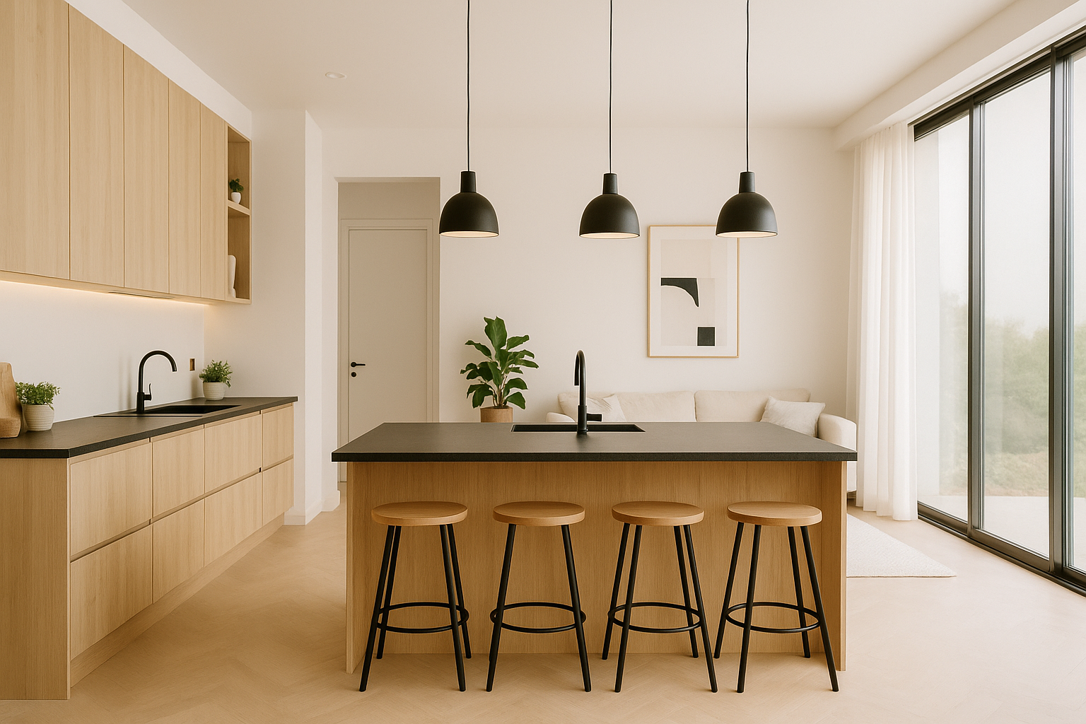 Reforma de salón moderno en Barcelona